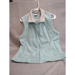 Columbia Sportswear Vest Teal Size L Full Zip Fleece